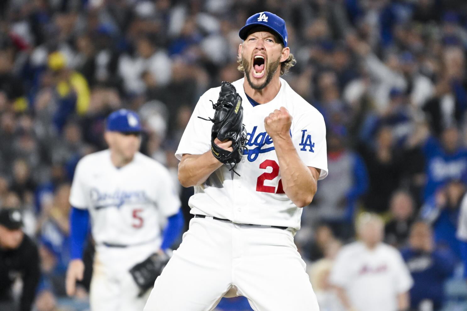 Clayton Kershaw Celebrating